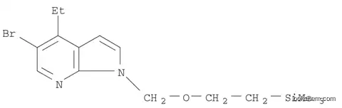 Molecular Structure of 1092580-07-8 (1H-Pyrrolo[2,3-b]pyridine, 5-bromo-4-ethyl-1-[[2-(trimethylsilyl)ethoxy]methyl]-)